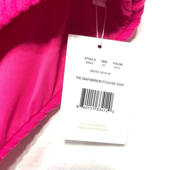 Andie Swim The Snap Bikini Bottom Black Size M NWT - Picture 5 of 8